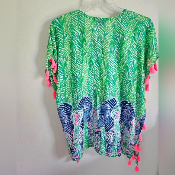 Lilly Pulitzer Castilla Green Palm Swim Coverup - Picture 3 of 4